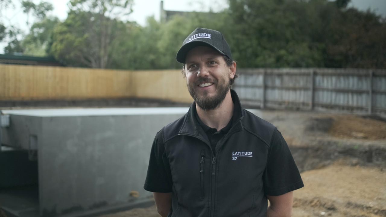 Custom home builder Latitude 37's site manager Andrew talks about installing a Plungie